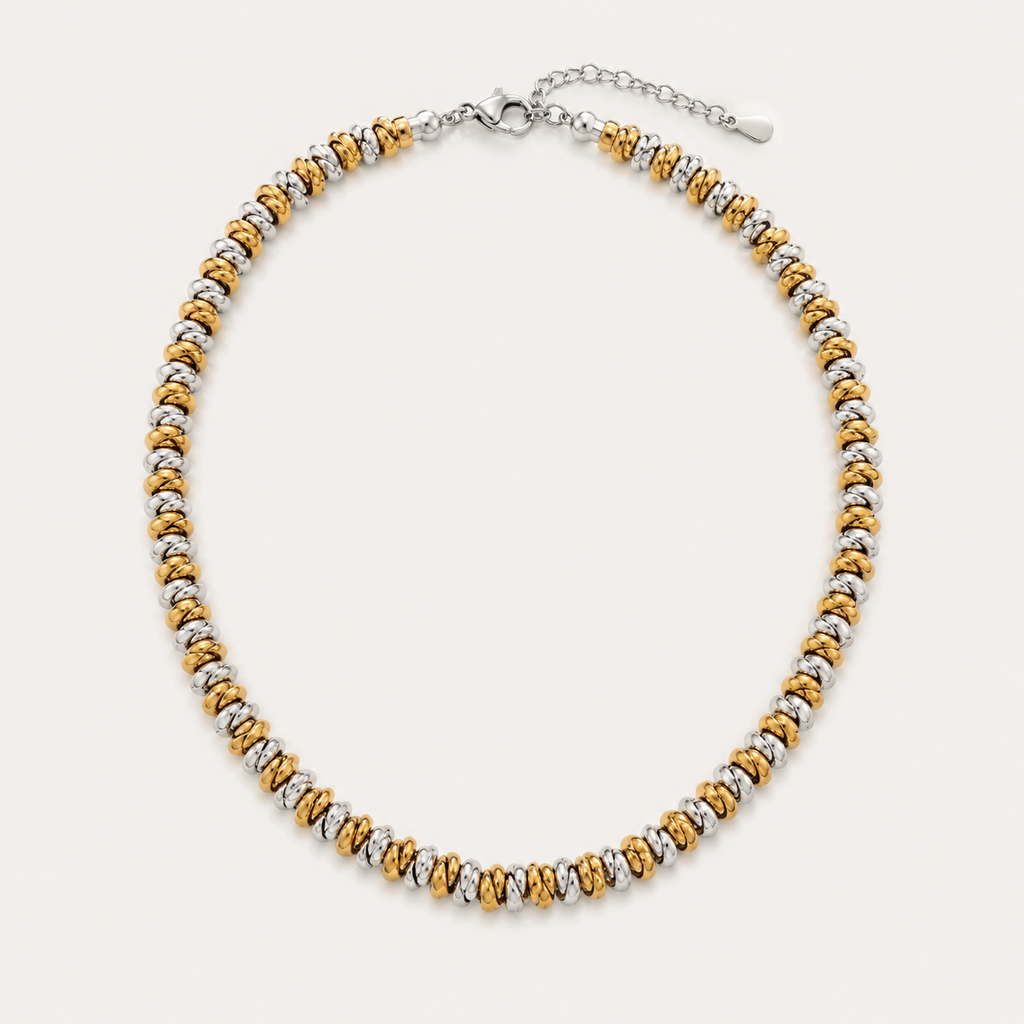 Conjunto de joyas circular elegante