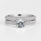 Anillo Tourmaline Halo 925
