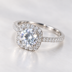 925 Sterling Silver Heart Zircon Ring for Women – Elegant Statement Jewelry