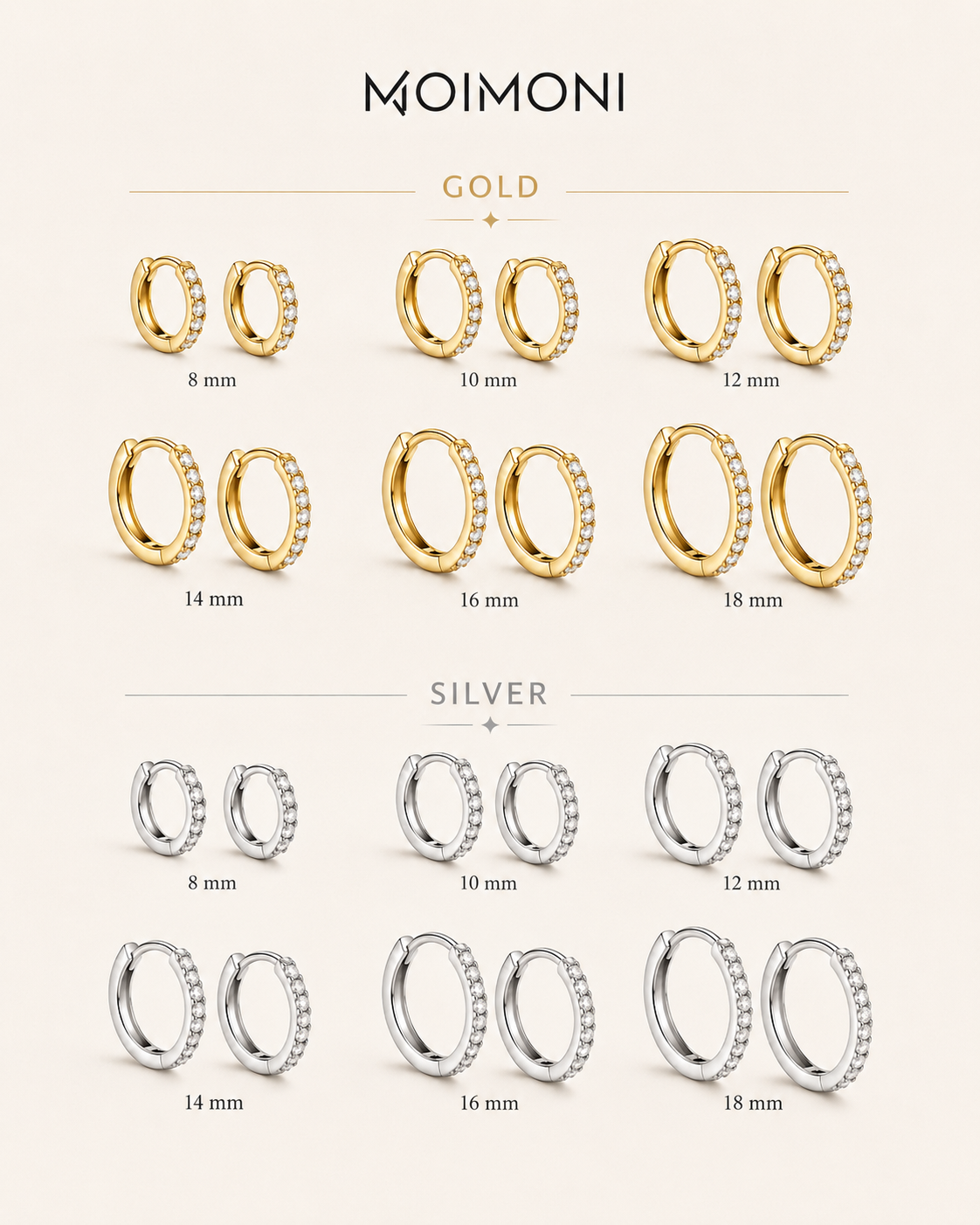 Lumière Pavé Gold Hoops