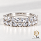 1.4ct Round Moissanite Ring in 925 Sterling Silver – Elegant Solitaire