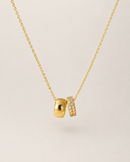 Pavé Duo Charm Necklace
