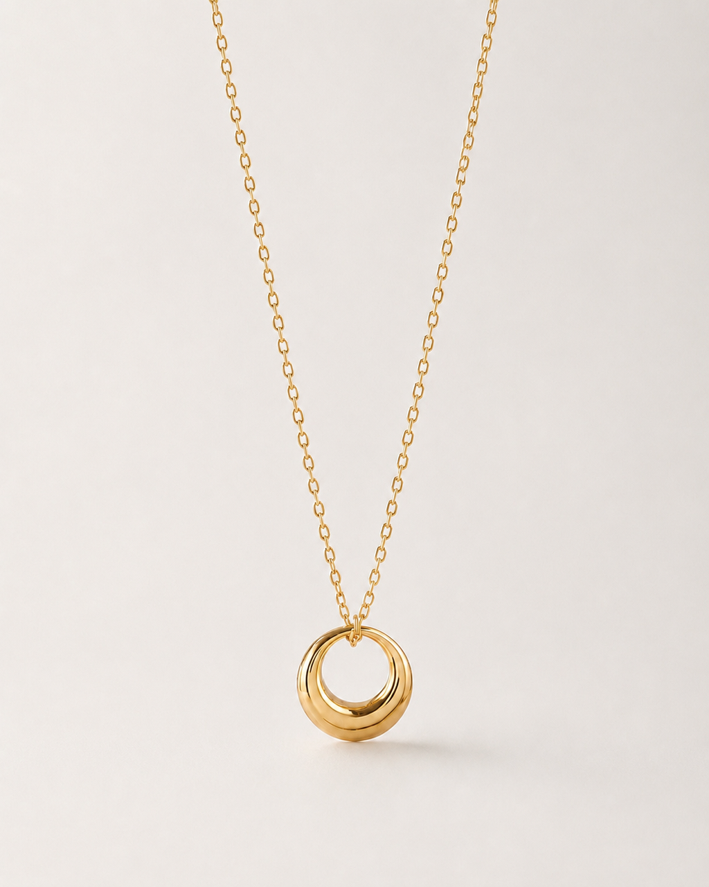 Round Pendant Clavicle Necklace