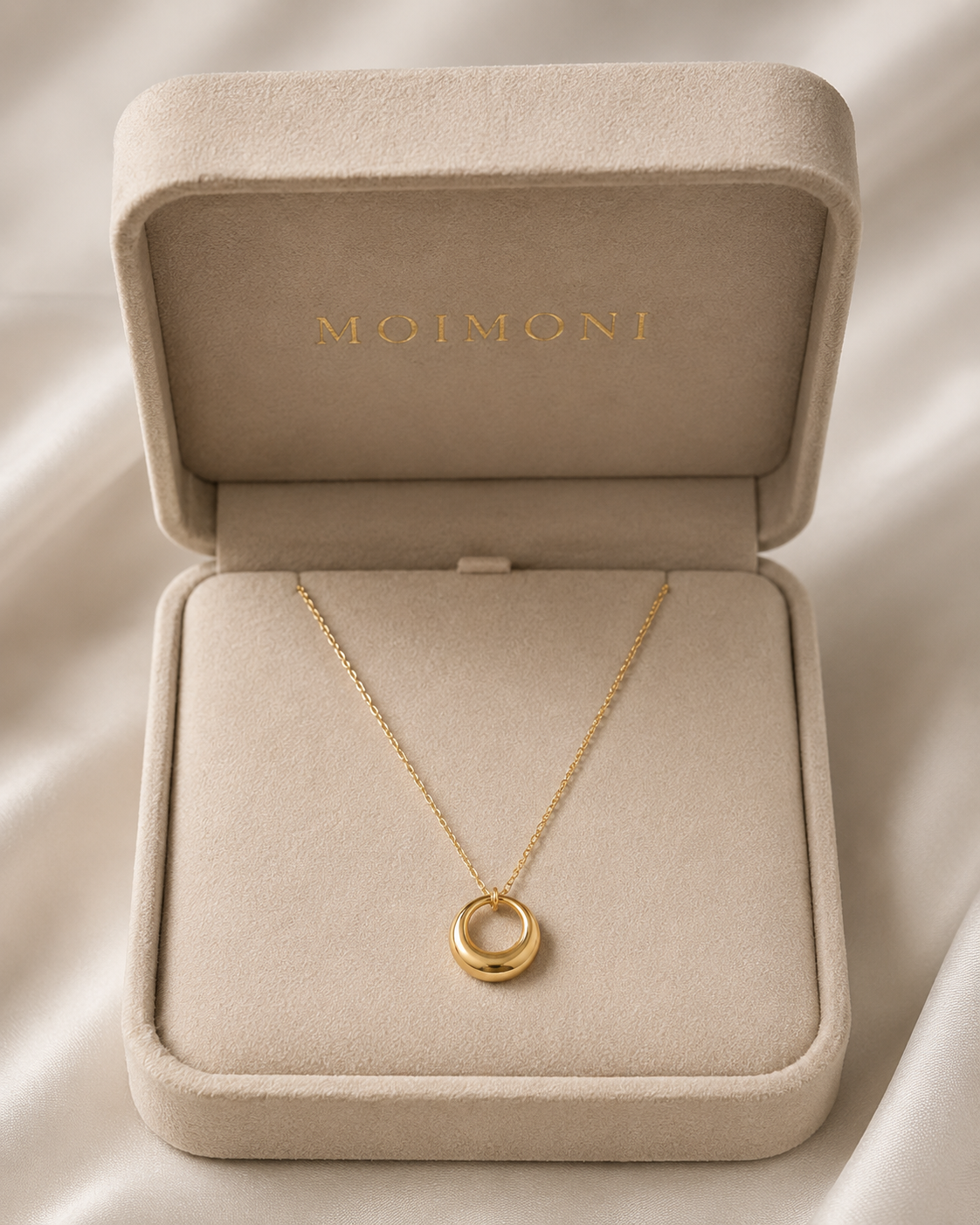 Round Pendant Clavicle Necklace