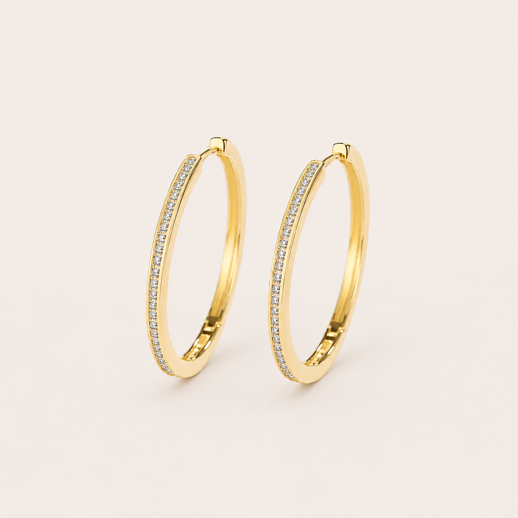 Éclat Princess Hoop Earrings
