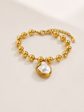 Elegantes Schmuckset mit Gold und Perlen