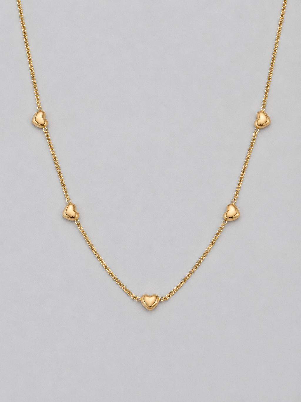Golden Heart Jewelry Set