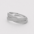Éclat Croisé 925 Ring
