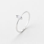 Éclat Rechteck 925 Ring