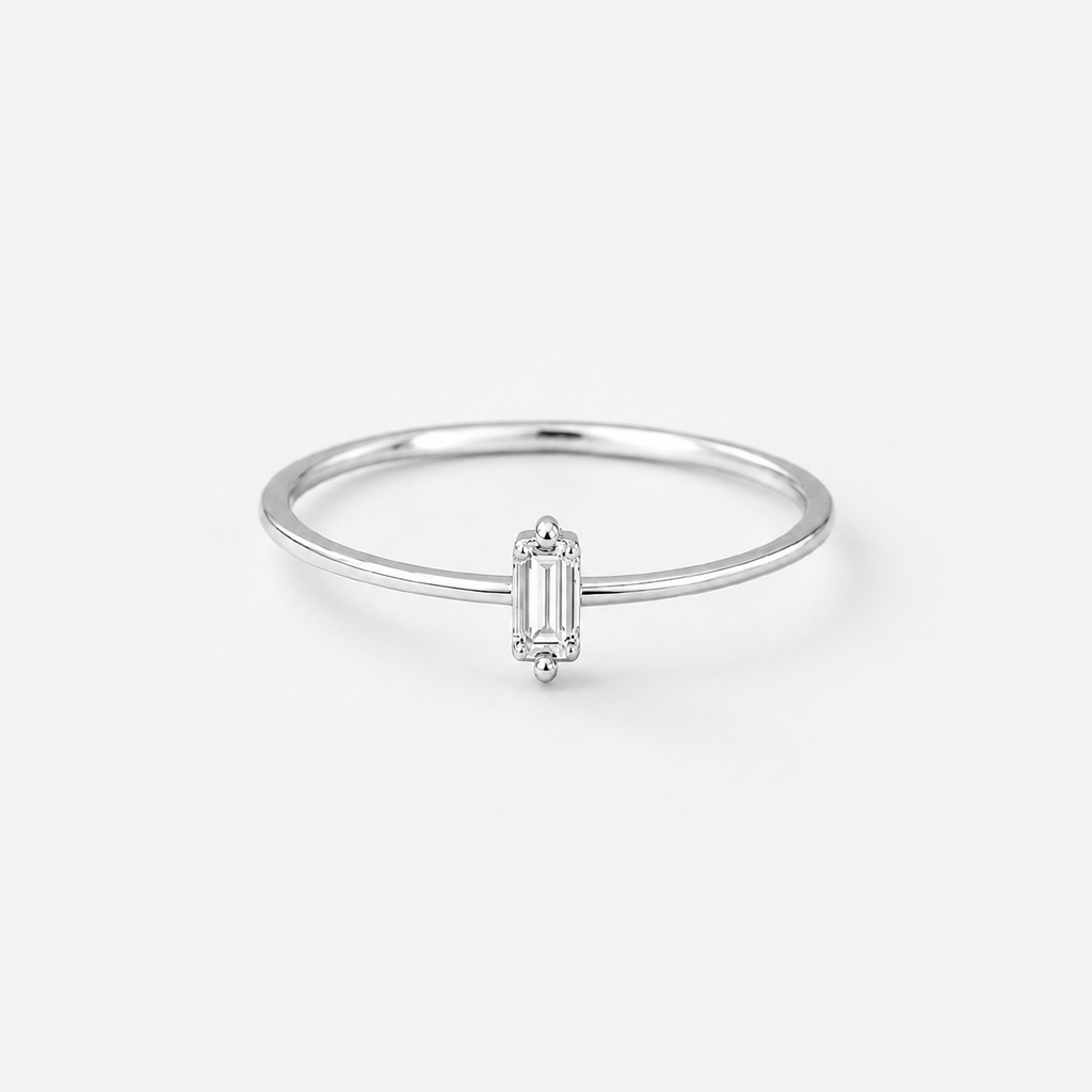 Éclat Rechteck 925 Ring