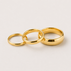 Elegant Minimalist Gold Rings Set