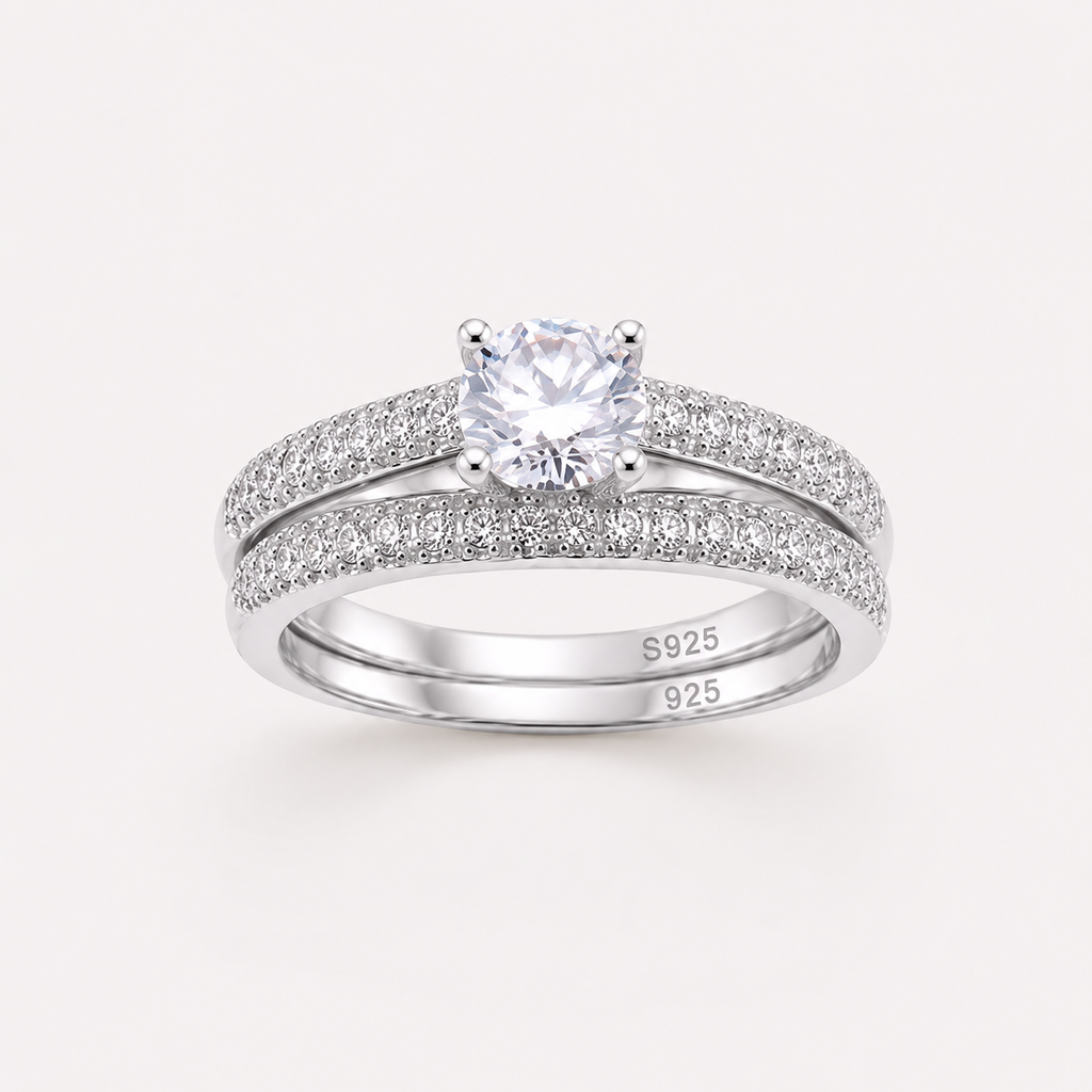 Turmalin-Halo-Ring 925er