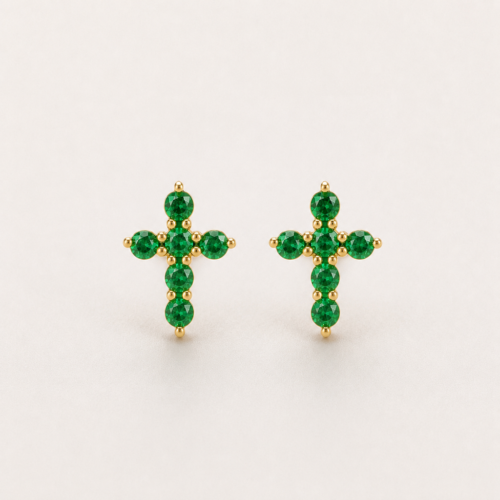 Lumière Geometric Stud Earrings