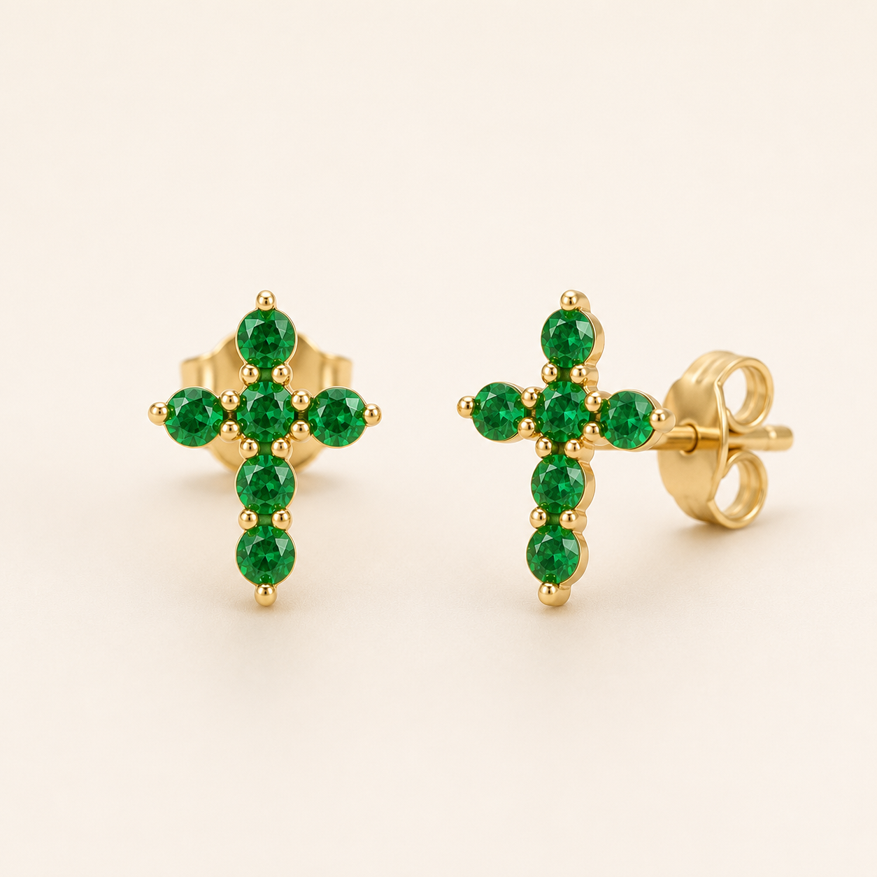 Lumière Geometric Stud Earrings
