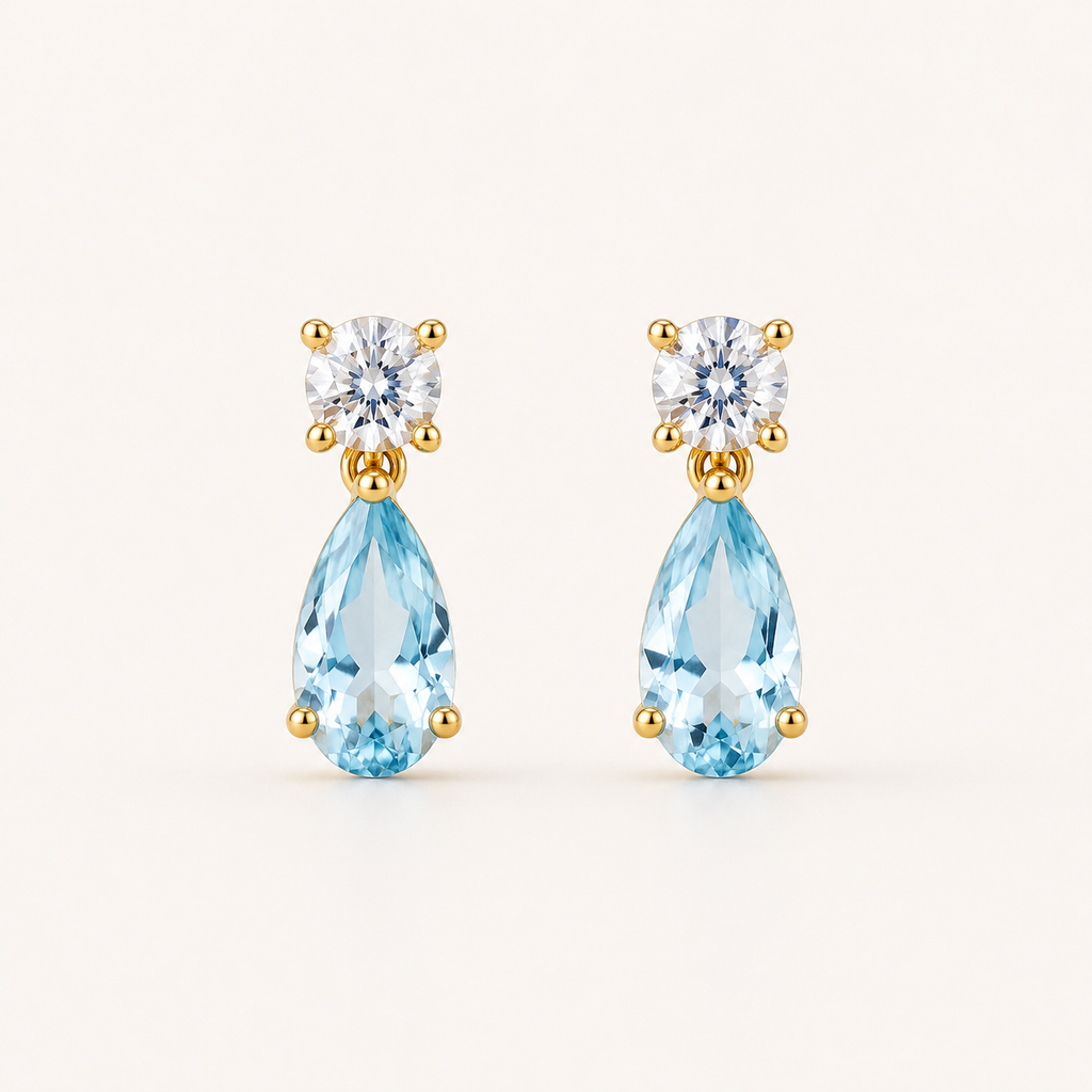 Azure Drop S925 Silver Earrings