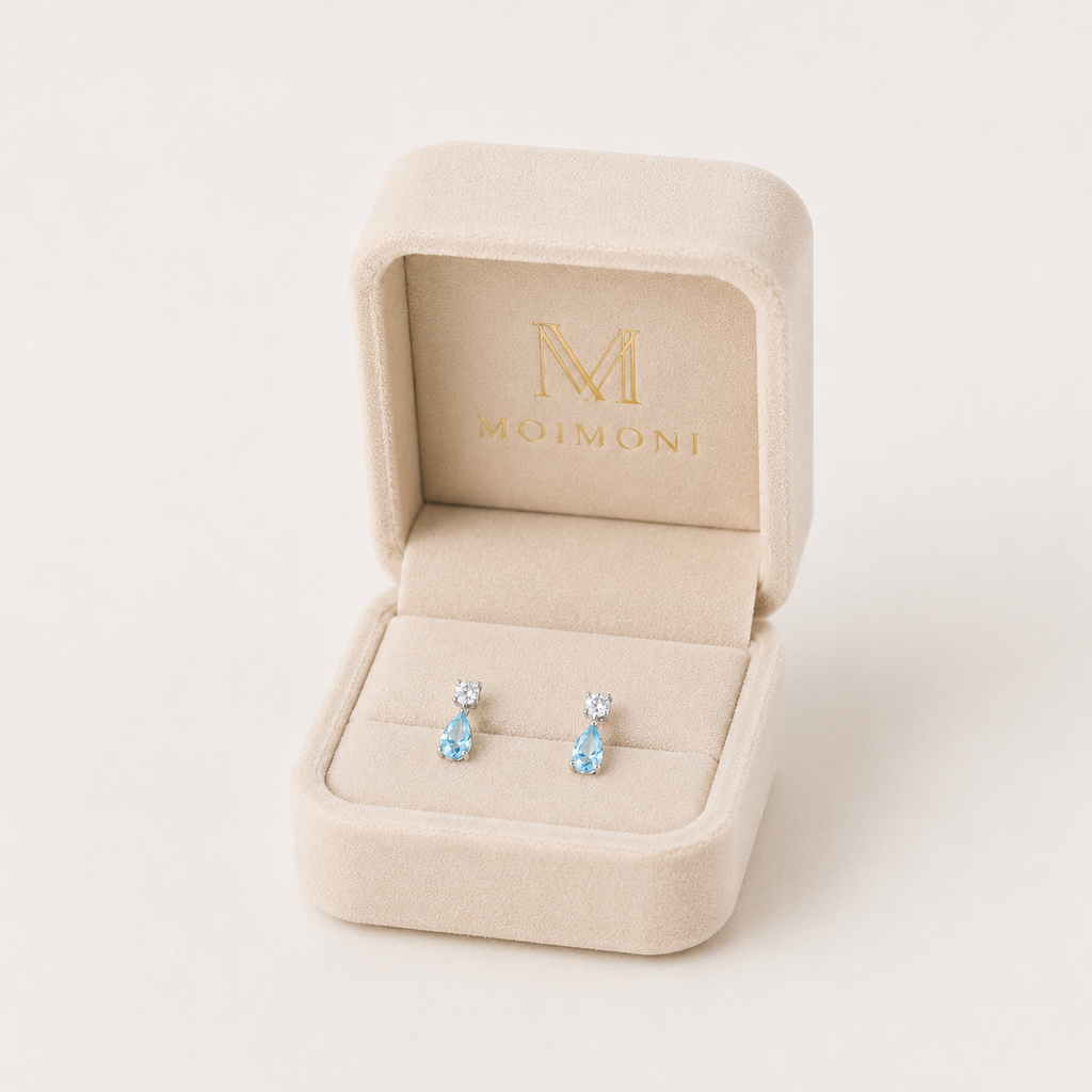 Azure Drop S925 Silver Earrings