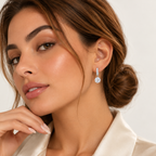 18K Gold Plated S925 Sterling Silver Moissanite Stud Earrings with GRA Certificate