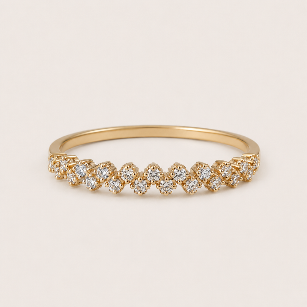 Éternelle Double Pavé-Ring