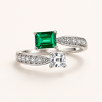 Emerald Éclat Adjustable Ring