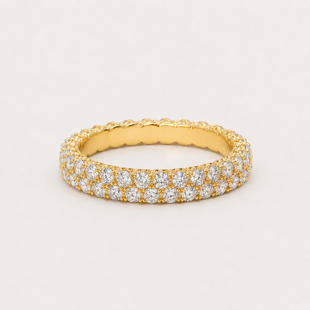 Lumière Pavé Eternity Ring