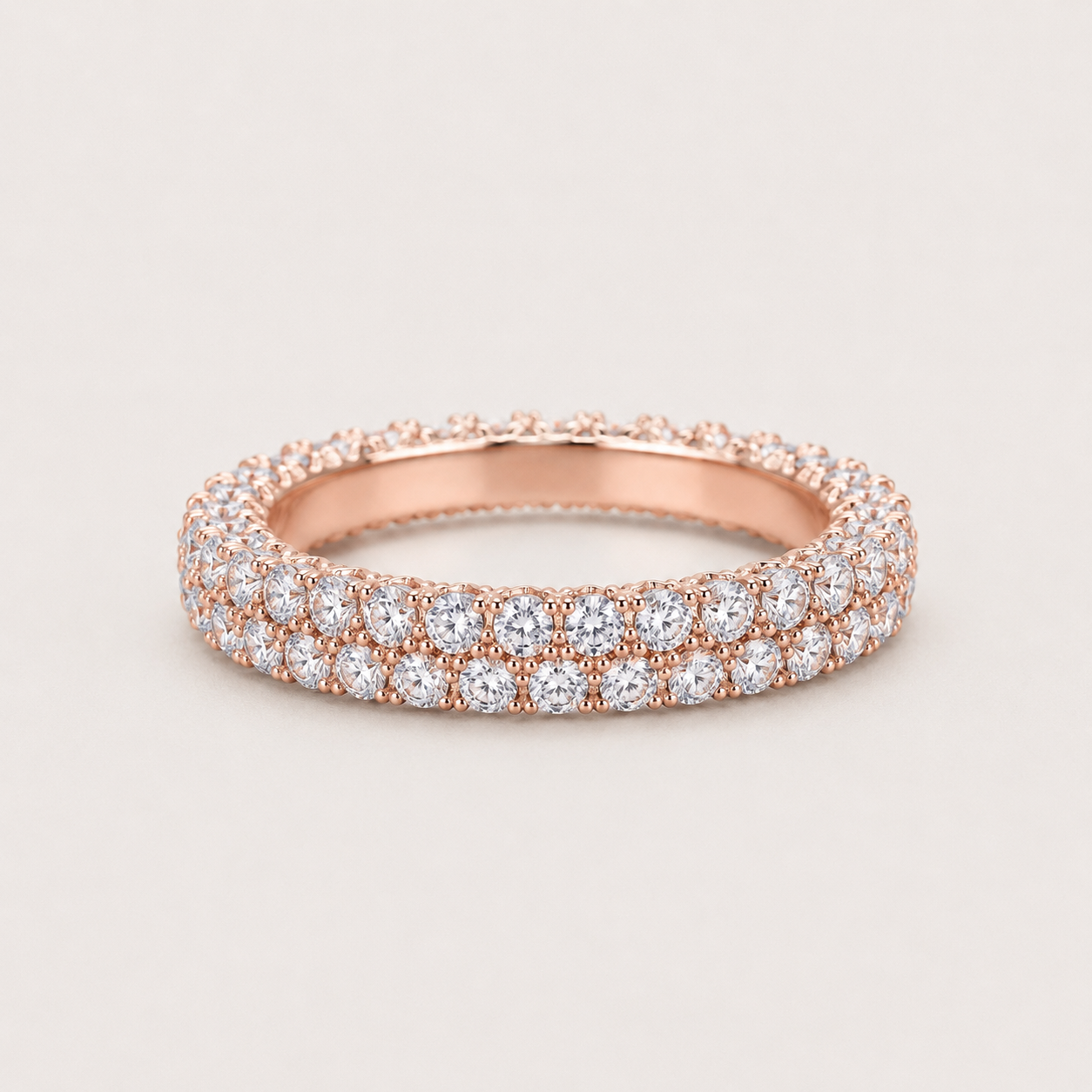 Lumière Pavé Eternity Ring