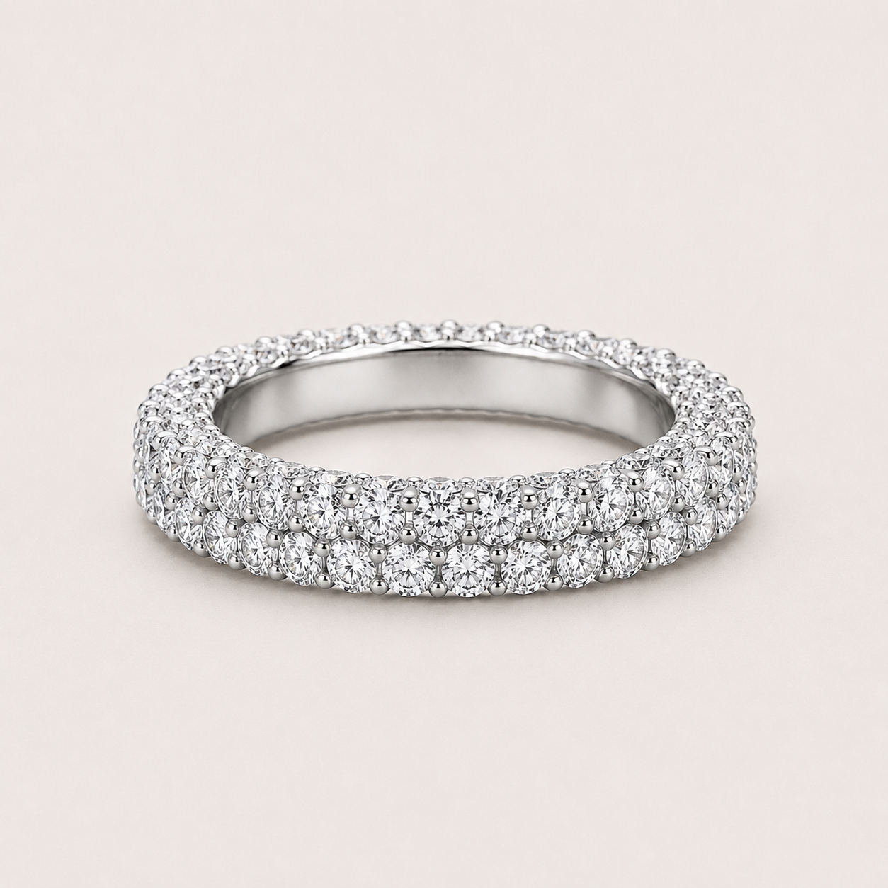 Lumière Pavé Eternity Ring