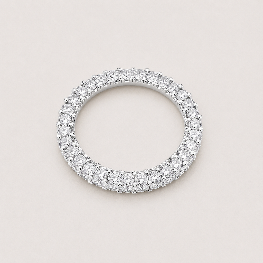 Lumière Pavé Eternity Ring