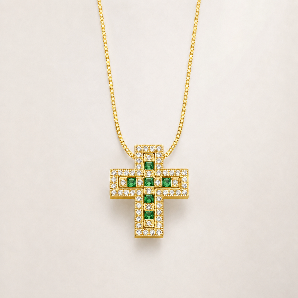 Croix Élégance Abnehmbare Kreuzkette