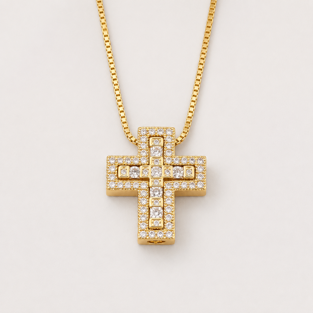 Croix Élégance Abnehmbare Kreuzkette