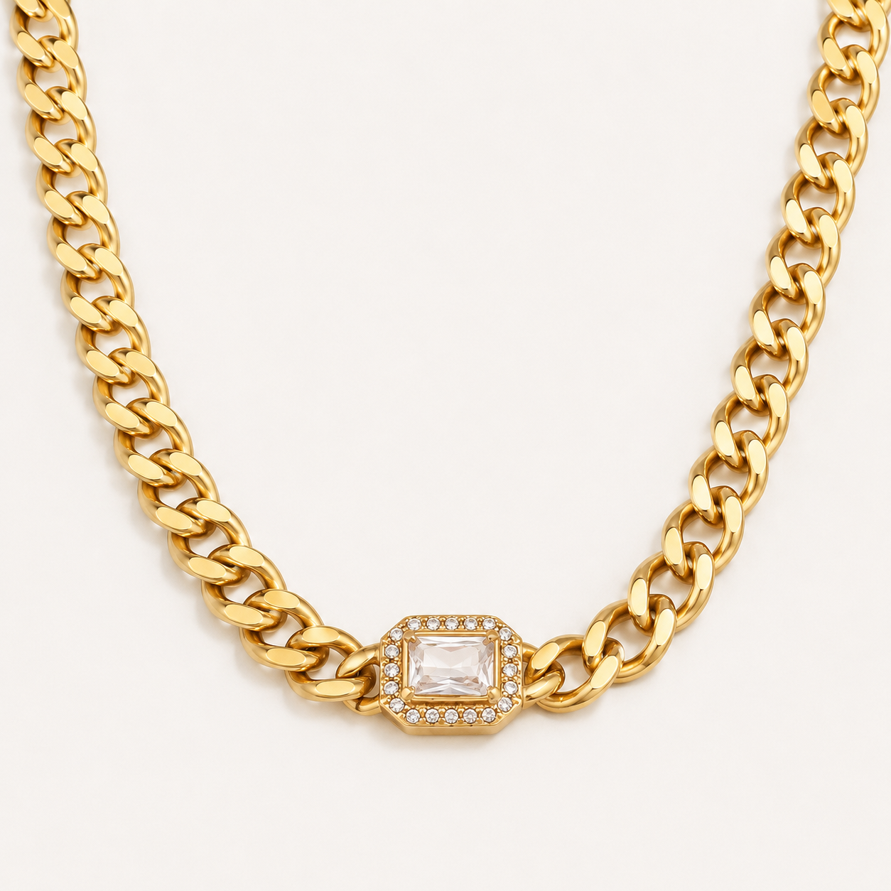 Elegant Zirconia Cuban Set