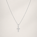 Celestial Cross Necklace in 925 Sterling Silver