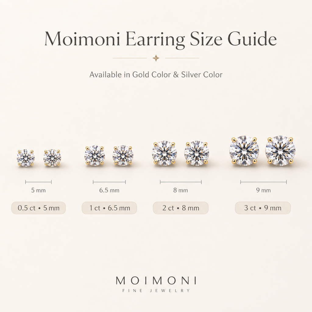 Lumière Round Crystal Stud Earrings