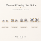Lumière Round Crystal Stud Earrings