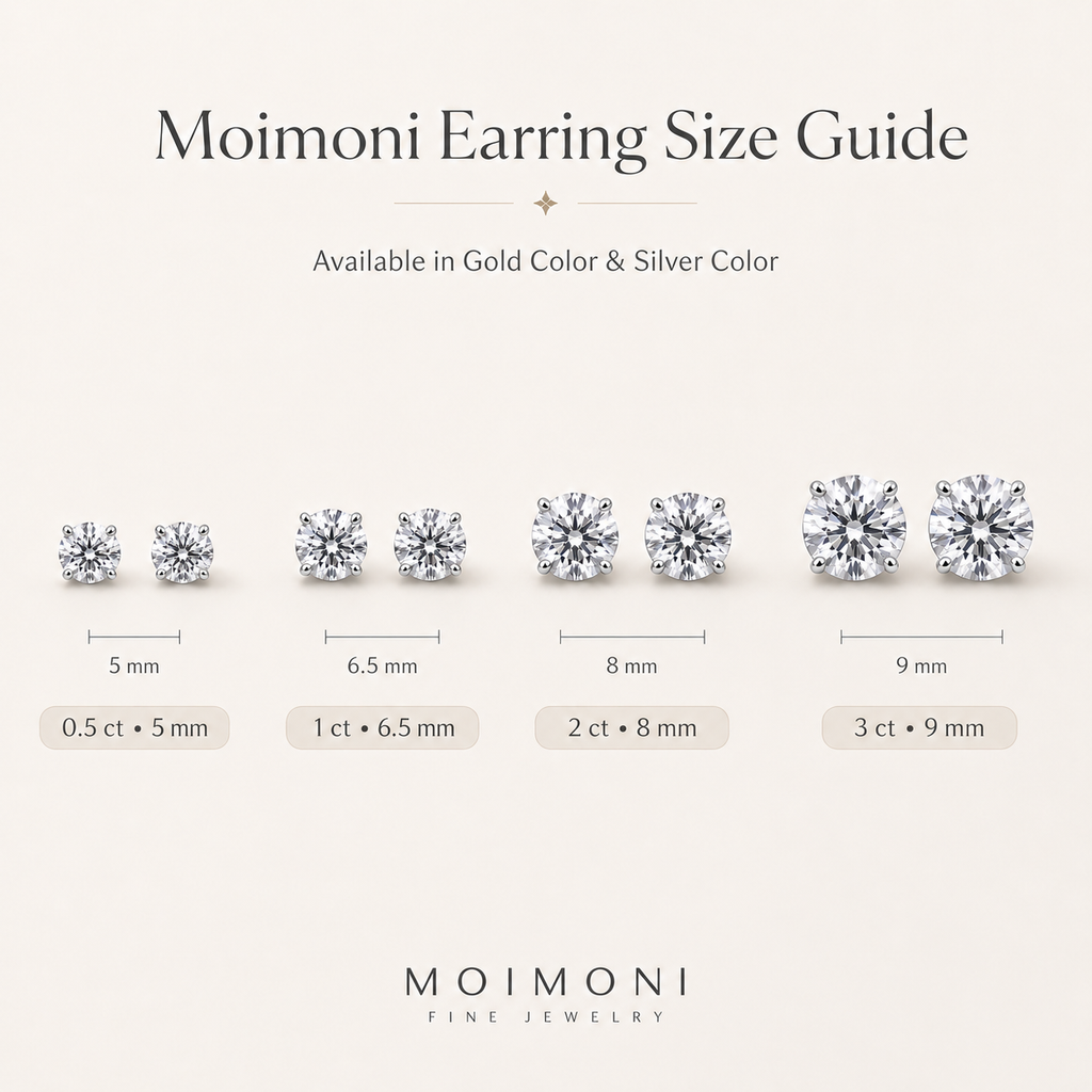 Lumière Round Crystal Stud Earrings