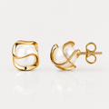 Freshwater Pearl Gold-Plated Stud Earrings