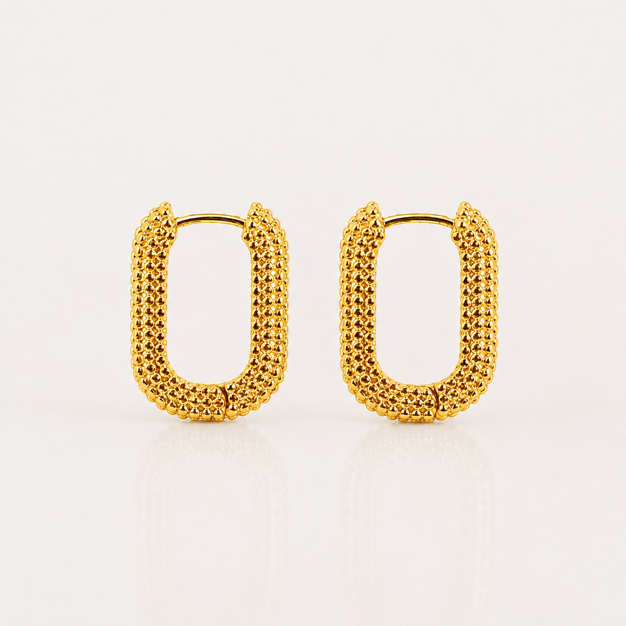 Boucles d'oreilles carrées Éclat
