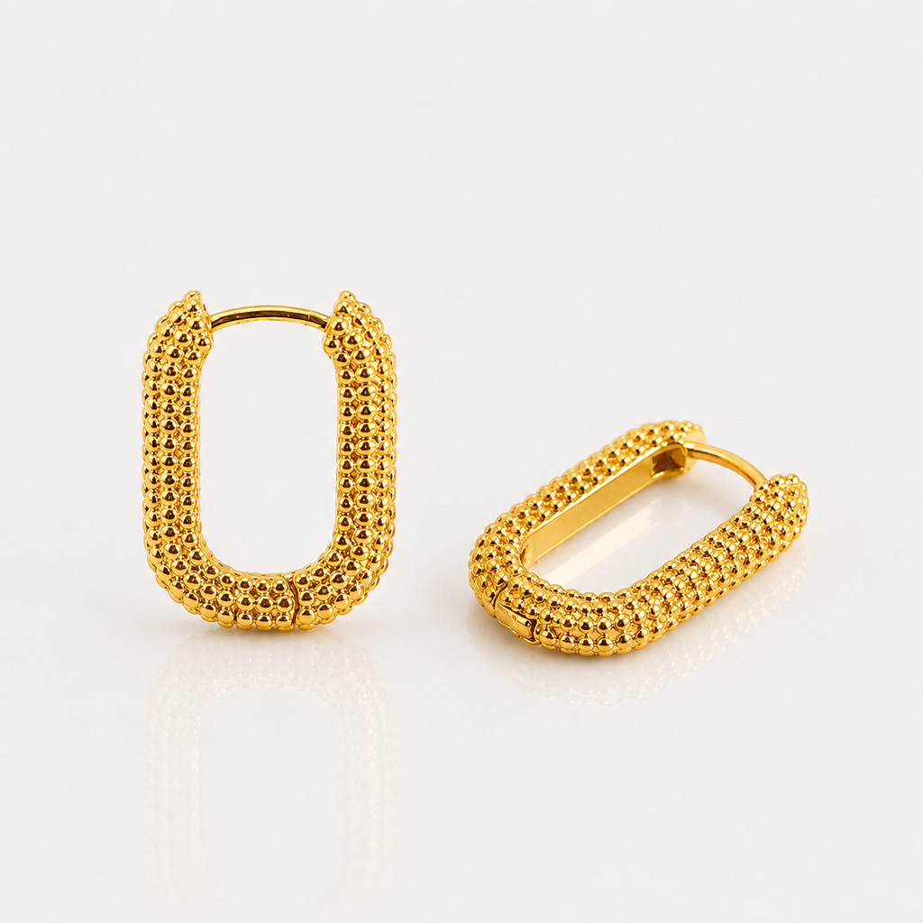 Boucles d'oreilles carrées Éclat
