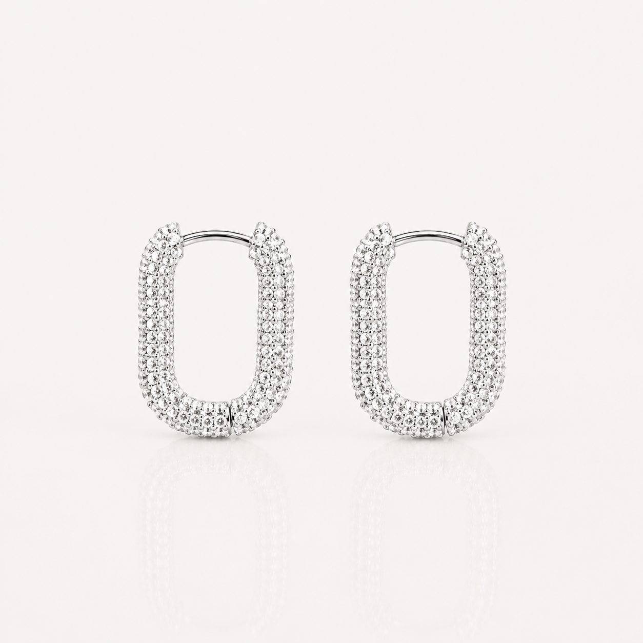 Boucles d'oreilles carrées Éclat