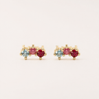 Aurora Multicolour 925 Sterling Silver Stud Earrings