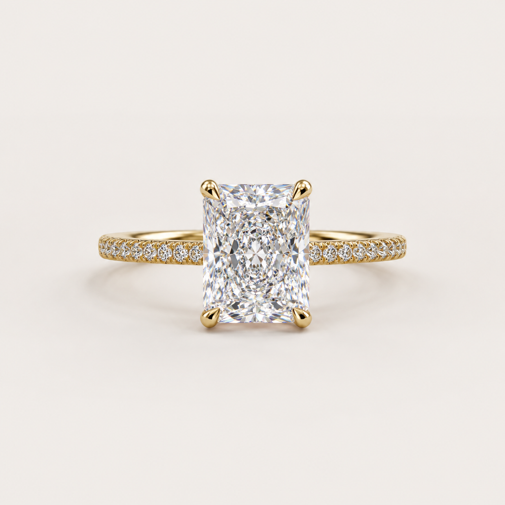 Éclat Rectangle 4CT Ring — 925 Sterling Silver