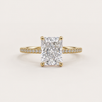 Éclat Rectangle 4CT Ring — 925 Sterling Silver