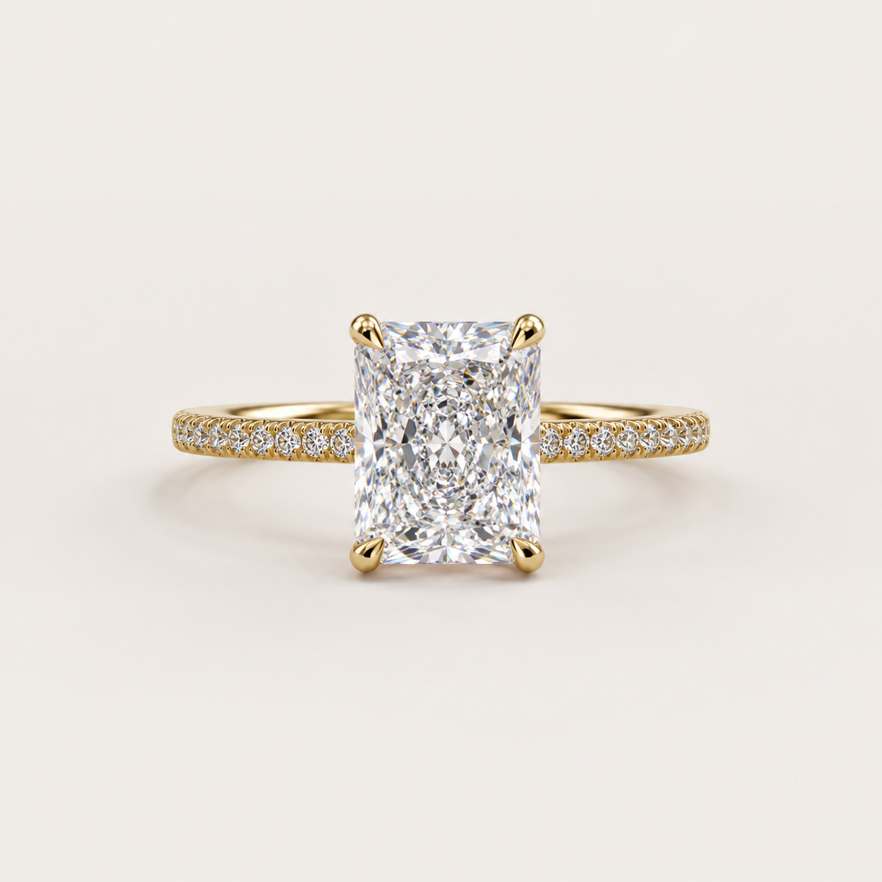Éclat Rectangle 4CT Ring — 925 Sterling Silver