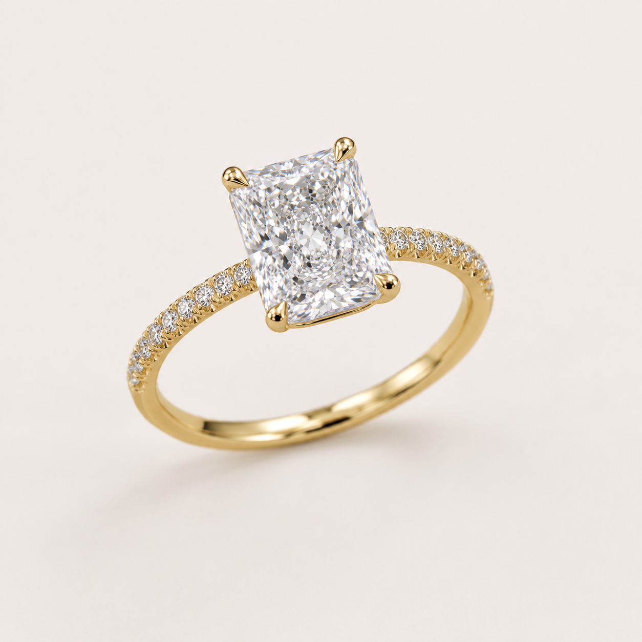 Éclat Rectangle 4CT Ring — 925 Sterling Silver