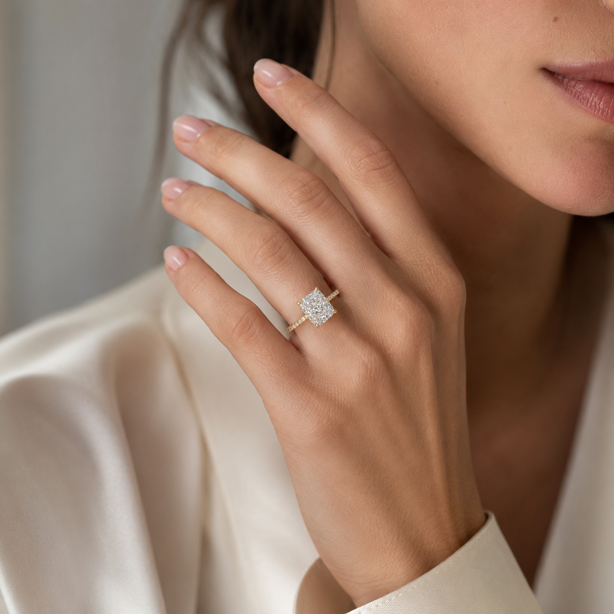 Éclat Rectangle 4CT Ring — 925 Sterling Silver