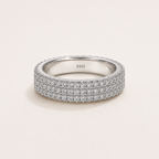 Éclat Pavé Ring — 925 Sterling Silver