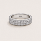 Éclat Pavé Ring — 925 Sterling Silver