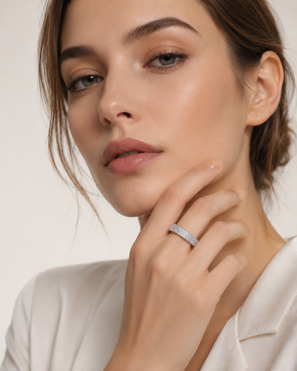 Éclat Pavé Ring — 925 Sterling Silver