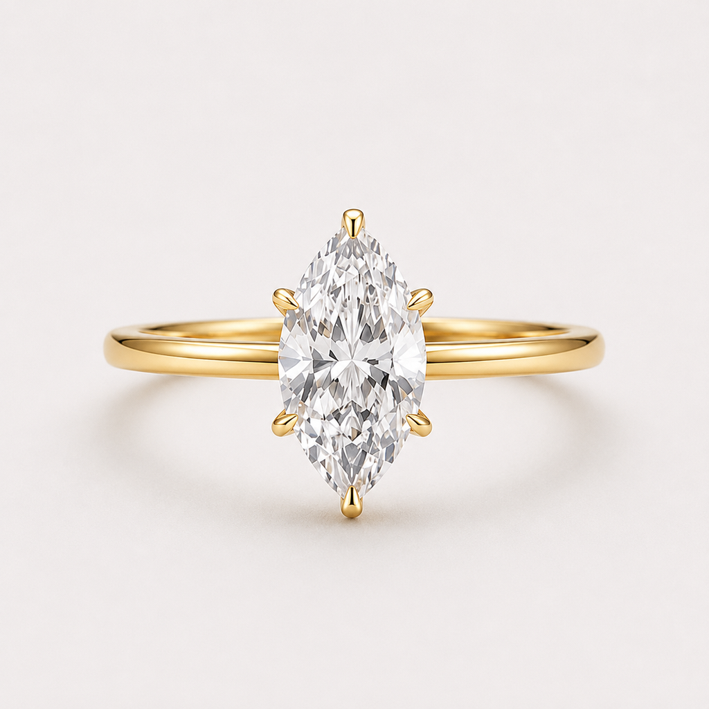 Marquise Solitaire King – 925 Sterling Silver