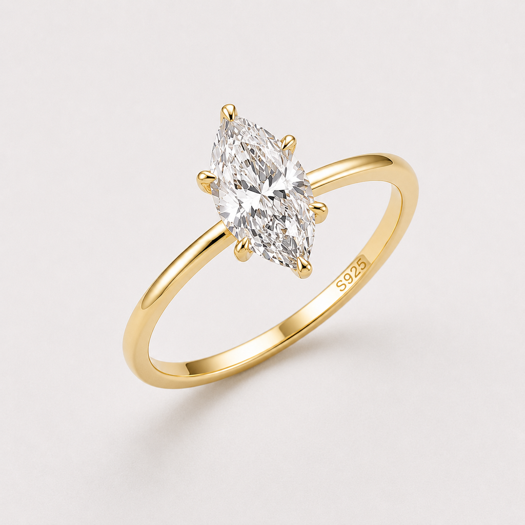 Marquise Solitaire King – 925 Sterling Silver