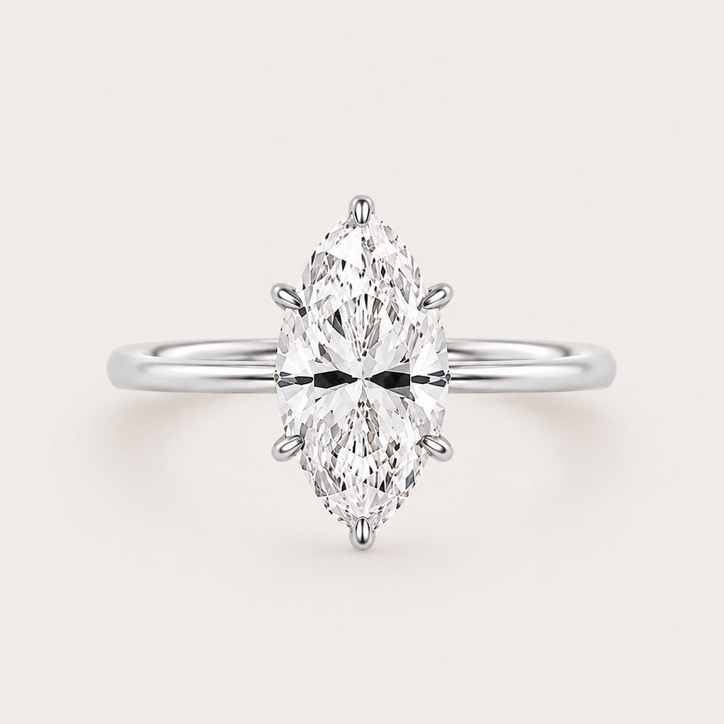 Marquise Solitaire King – 925 Sterling Silver